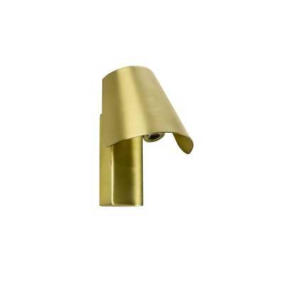 Lâmpada de parede em aço com LED integrado, acabamento mate dourado CRISTOT