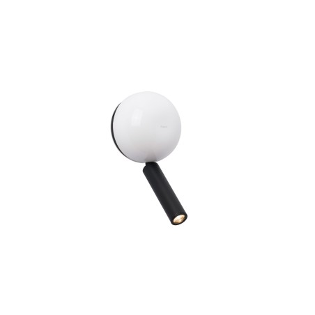 Luminária de parede em alumínio com LED integrado, acabamento branco brilhante LOCMINE