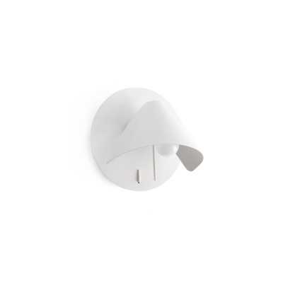 Luminária de parede em aço E27 branco mate MEYNIAL