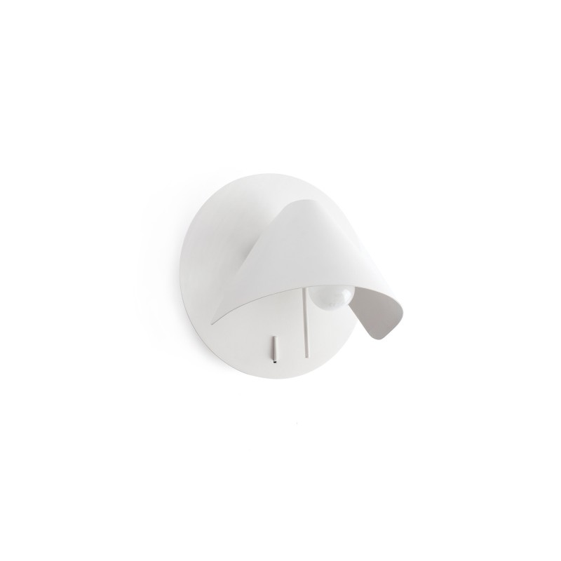 Luminária de parede em aço E27 branco mate MEYNIAL