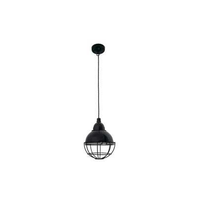 Luminária de teto em aço E27 preto brilhante LINIERE