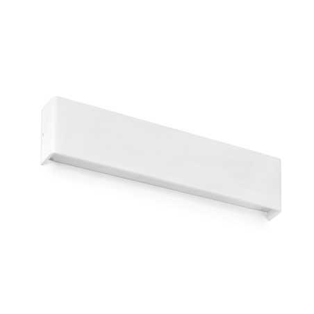 Luminária de parede em alumínio com LED integrado acabamento branco mate BOURGES