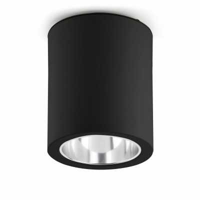 Candeeiro de teto em alumínio preto mate E27 CIADOUX