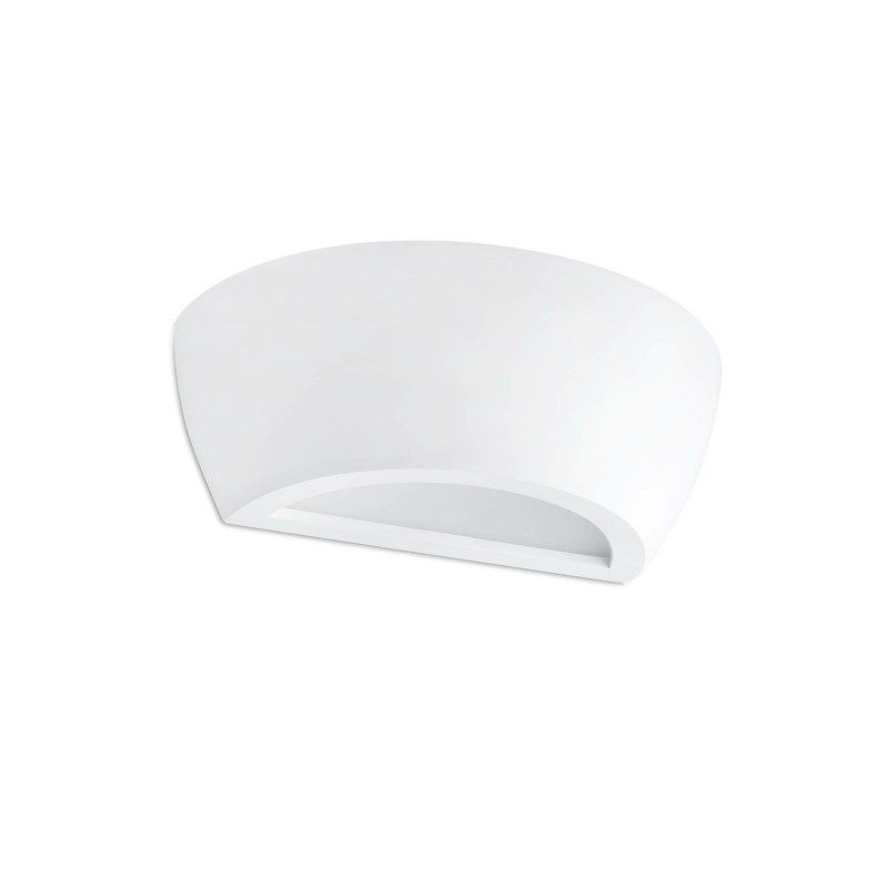Luminária de parede em gesso para lâmpada r7s 78mm branco fosco VILLON