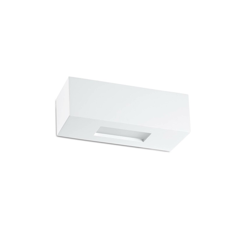 Luminária de parede em gesso fosco G9 branco TREPREL