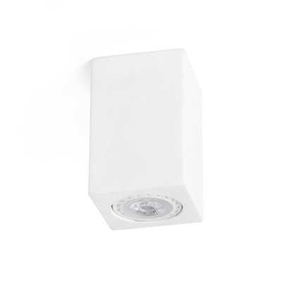 Luminária teto gesso GU10 branco mate RIUTES