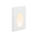 Luminária de parede em gesso com LED integrado fosco branco XAMBES