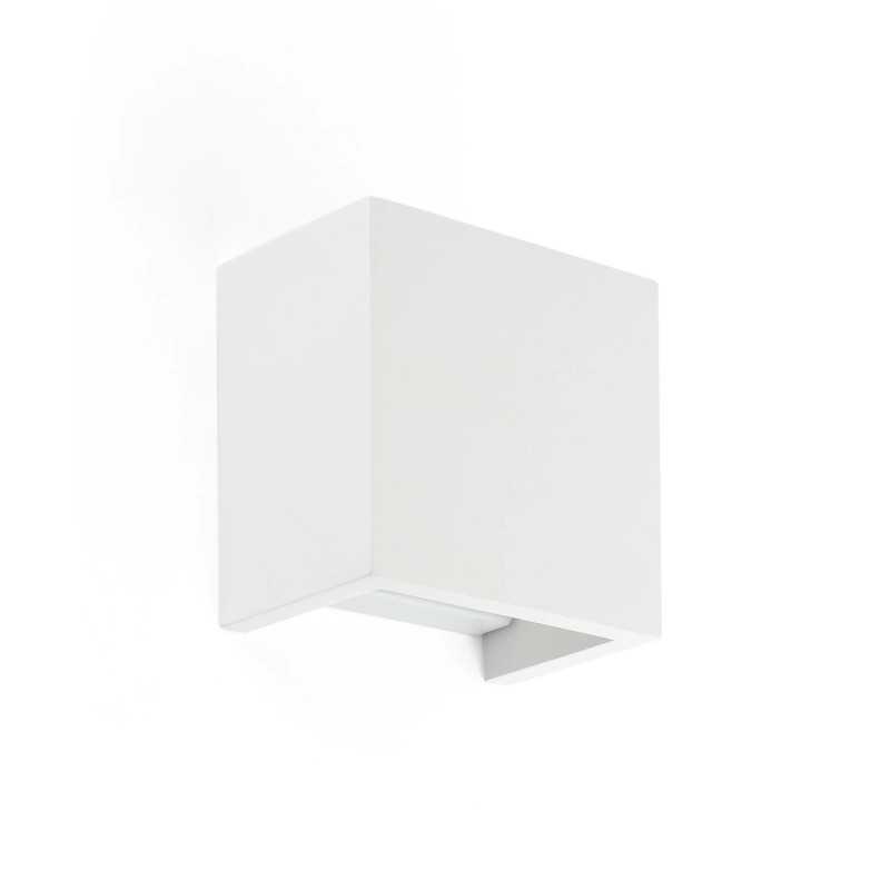 Luminária de parede em gesso fosco branco G9 CHAMBON