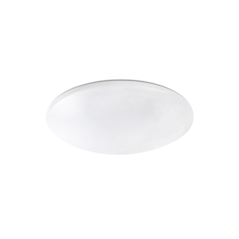 Lâmpada de teto em alumínio com LED integrado, acabamento branco fosco PLESSE