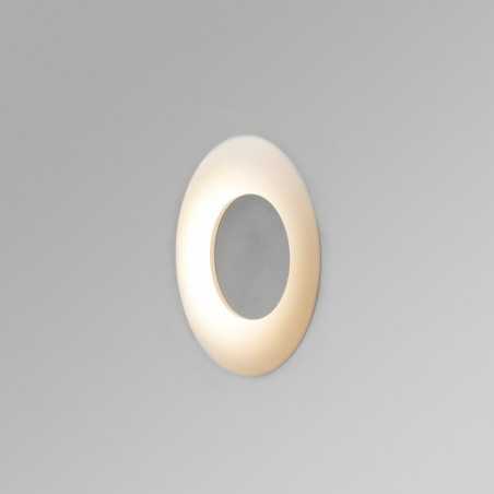 Luminária de parede em gesso com LED integrado branco LARONXE