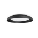 Candeeiro de teto em aço com LED integrado preto fosco LAGAMAS