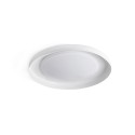 Luminária de teto em aço com LED integrado e acabamento branco fosco PERTHES