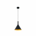 Lâmpada de teto em aço com LED integrado preto DARNIS
