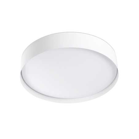 Luminária de teto em aço com LED integrado, acabamento fosco branco SAULES