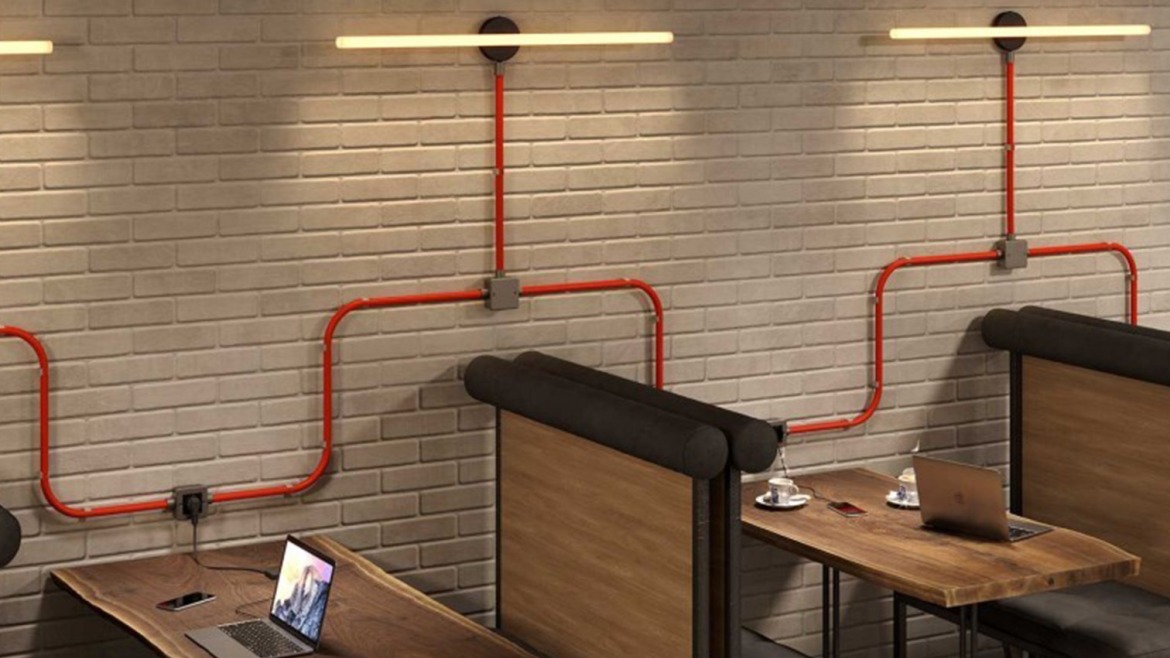 Instalação elétrica à vista: como usar tubo decorativo têxtil passo a passo