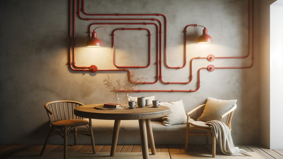 Instalação eléctrica aparente decorativa | Ideias e materiais para superfície