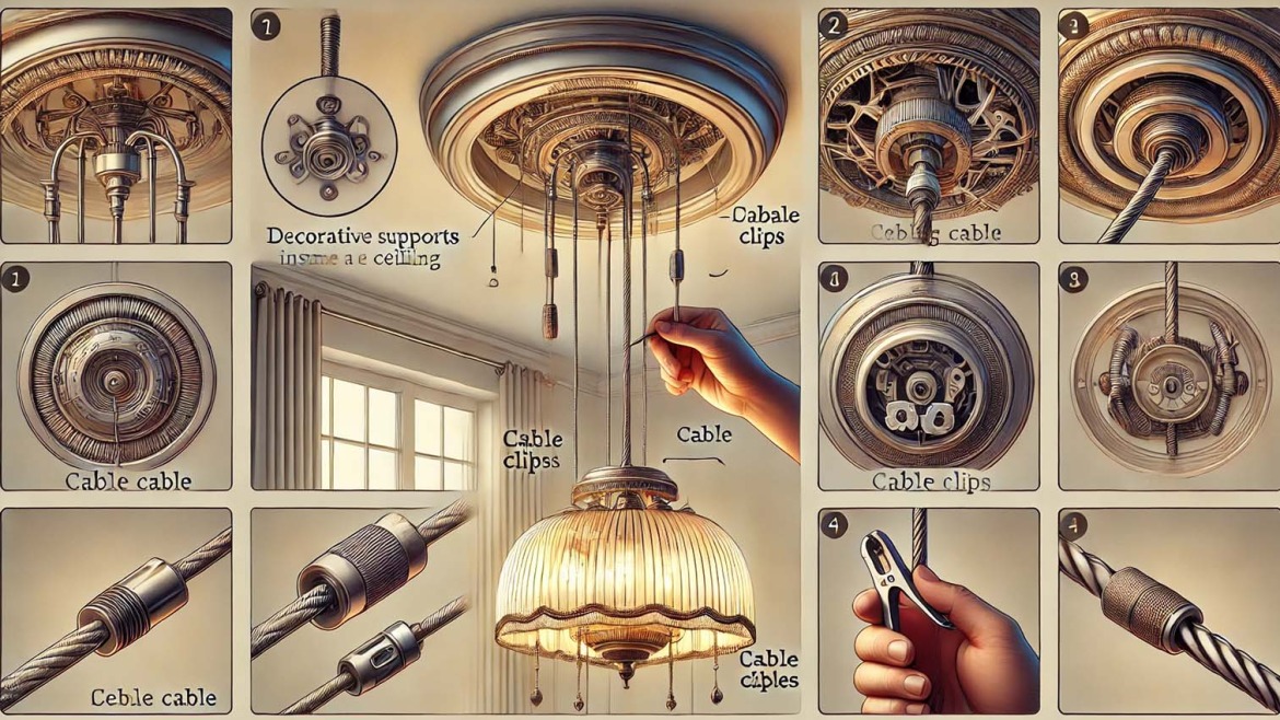 Como pendurar um candeeiro de teto de forma segura e eficiente