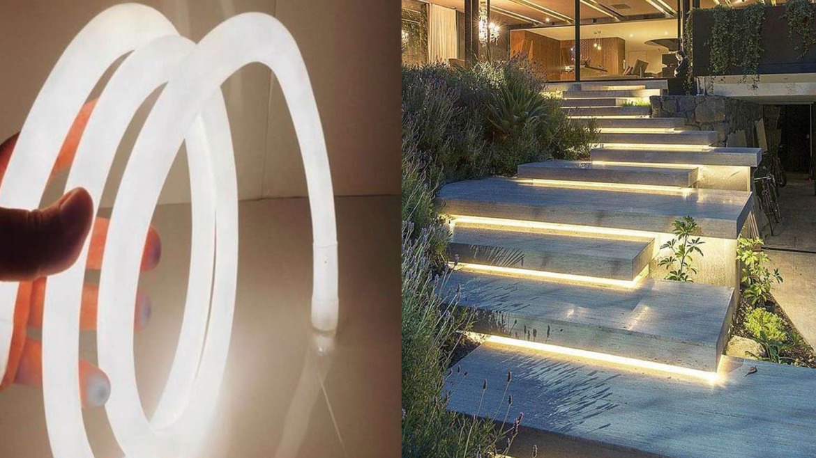 Tiras de LED e néons de LED para iluminação decorativa